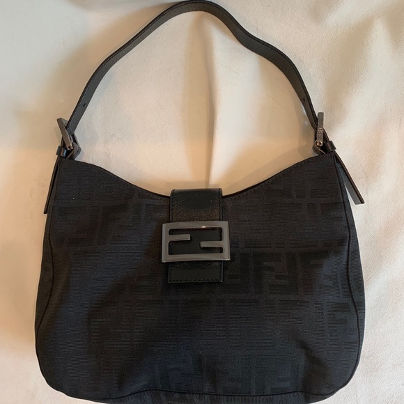 Fendi Handbags - Authentic Fendi Zucca leather strap hobo handbag.
